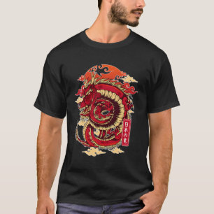 T-shirt Dragon Esthétique Japonais Tokyo Japon Asiatique 8
