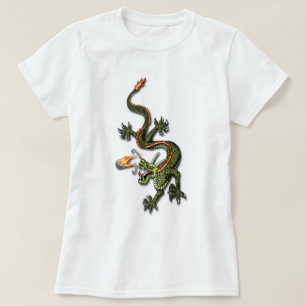 T-shirt Dragon et perle chinois