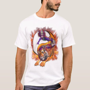T-shirt Dragon et tigre Yin Yang