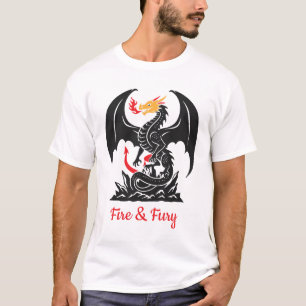 T-shirt Dragon Fantastique Respirant du Feu Graphique Pers