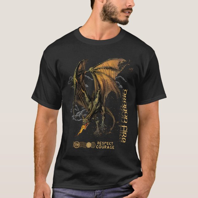T-shirt Dragon fire (Devant)