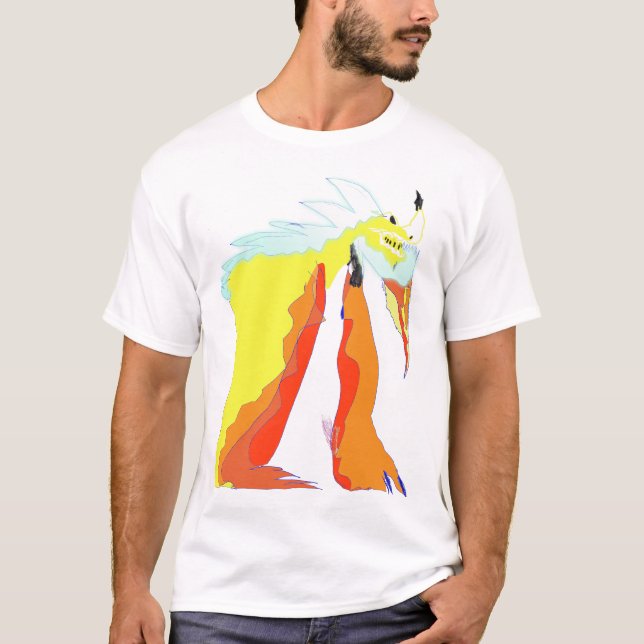 T-shirt Dragon FireShock bleu (Devant)