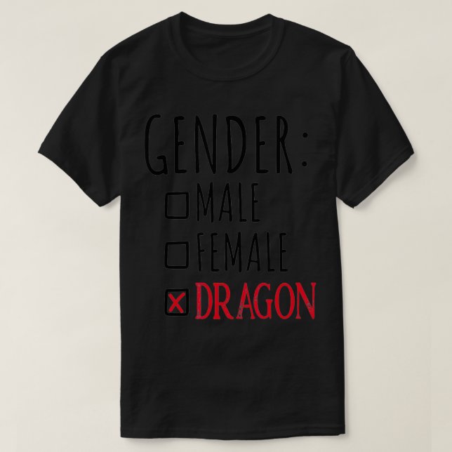 T-shirt Dragon genre (Design devant)
