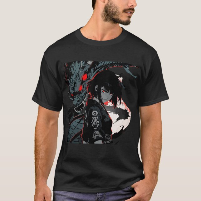 T-shirt Dragon Girl (Devant)
