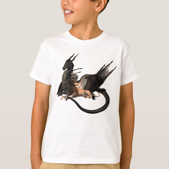 T-shirt Dragon Griffin Bêtes Mythologiques (Devant)