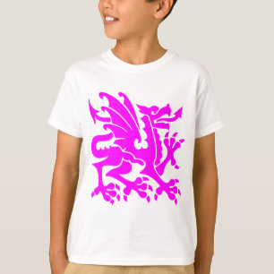 T-shirt Dragon héraldique 01 - Magenta