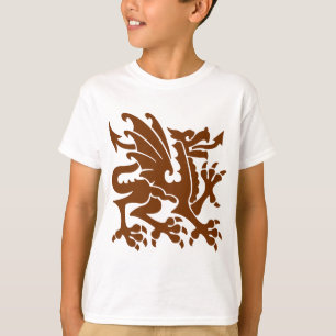 T-shirt Dragon héraldique 01 - Noyer