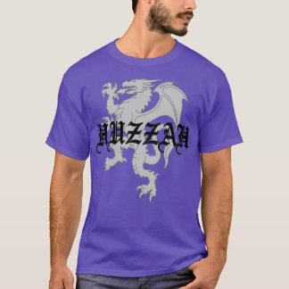 T-shirt Dragon héraldique Huzzah en gris