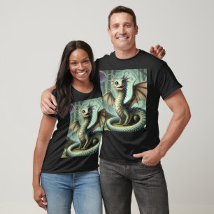 T-shirt Dragon Jabberwocky Mignon Créature Fantastique Art