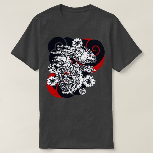 T-shirt Dragon japonais17 (Design devant)