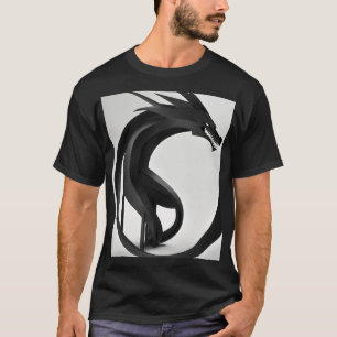 T-shirt dragon japonais avec lave-linge aquarelle