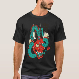 T-shirt Dragon japonais d'Asie déplaisante effrayant