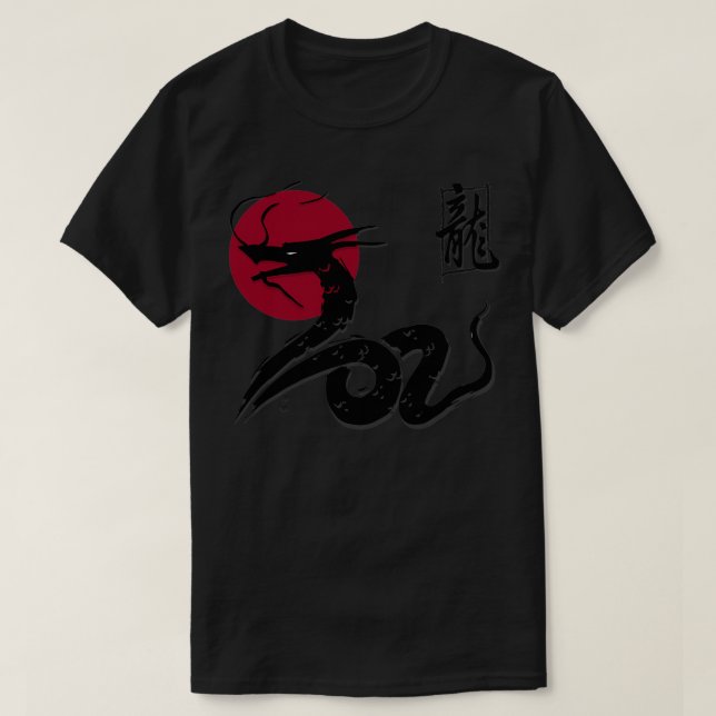 T-shirt Dragon japonais dragon chinois Euclide (Design devant)