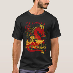 T-shirt Dragon Kanji Avec Torii Japonais