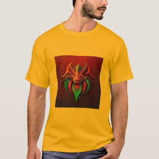 T-shirt dragon logo mode