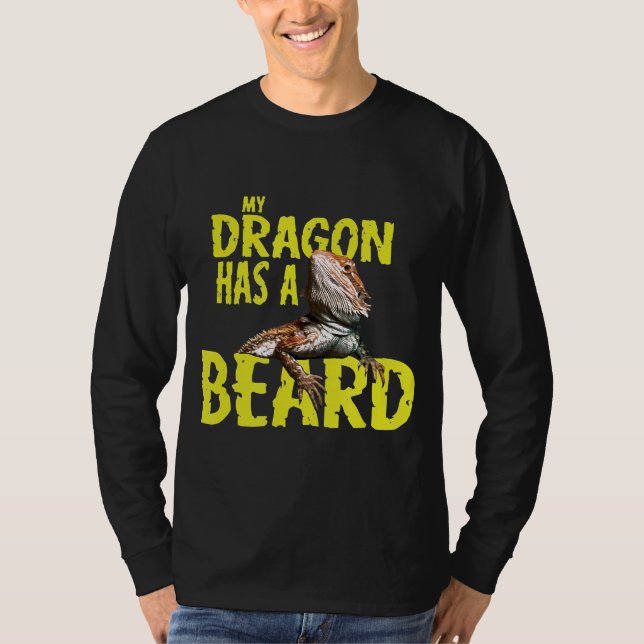 T-shirt Dragon Lourd Mon Dragon A Une Barbe (Devant)