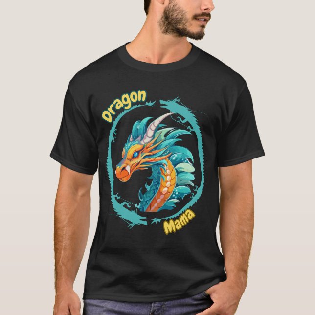 T-shirt Dragon Mama – Conception de mère de dragon de fant (Devant)