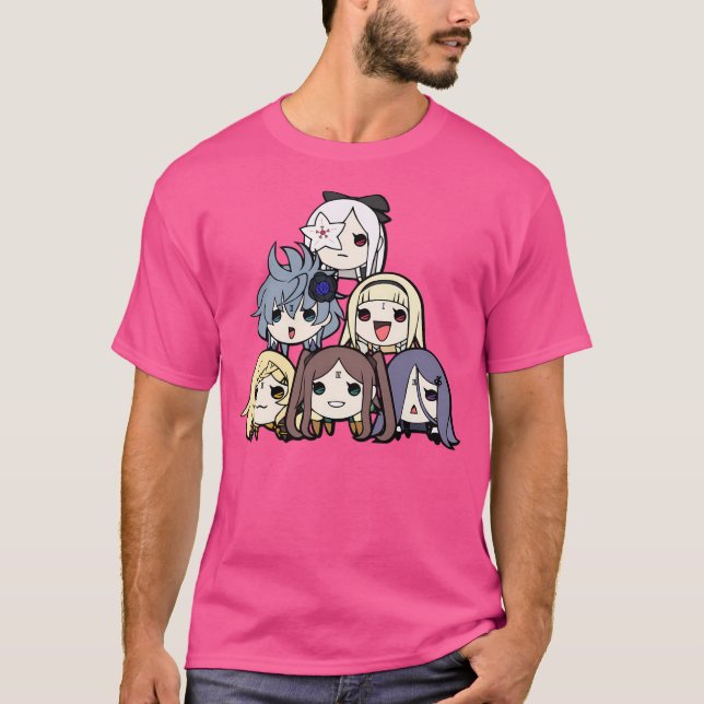 T-shirt Dragon Meurtre des soeurs d'épée Kawaii Chibi Taik (Devant)