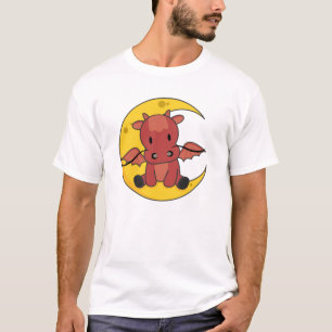 T-shirt Dragon Moon Bonne nuit Dragon Imaginaire