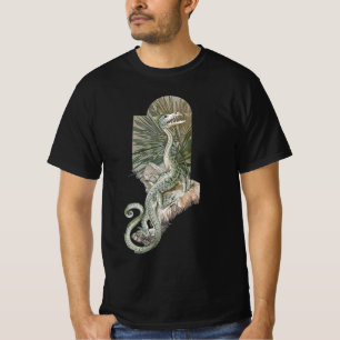 T-shirt Dragon mythique Lézard sur les rochers, Mythologie