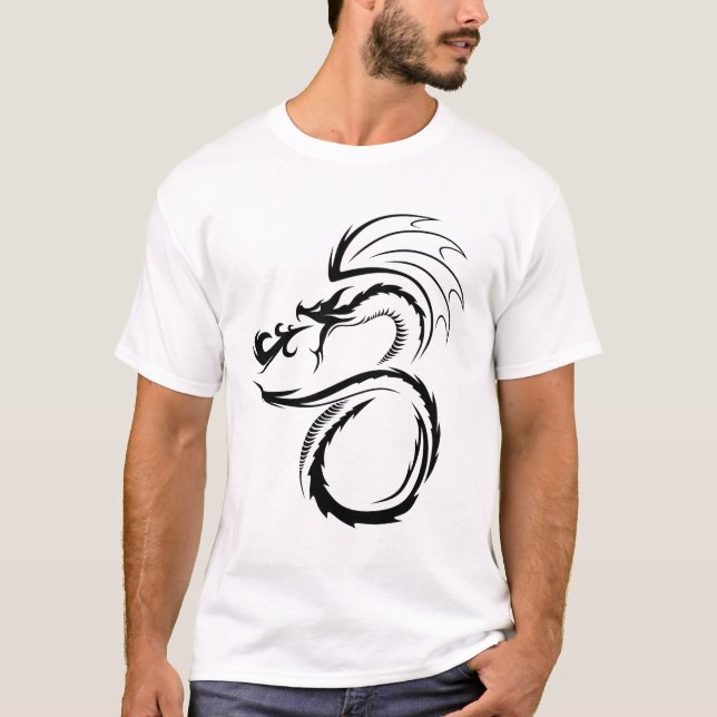 T-shirt Dragon noir 1 (Devant)