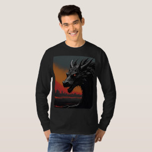 T-shirt Dragon Noir : Art Rétro Exclusif