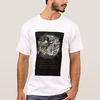 T-shirt Dragon noir/tigre blanc