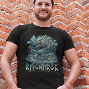 T-shirt Dragon Nordique Viking Asatru Jörmungandr Ragnarok
