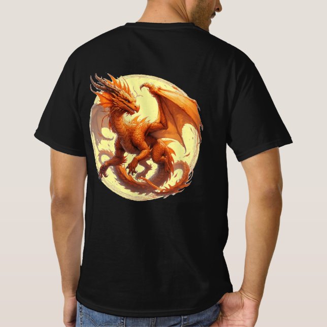 T-shirt Dragon Orange (Dos)