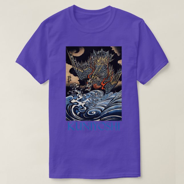 T-shirt Dragon par Utagawa Kuniyoshi (Design devant)