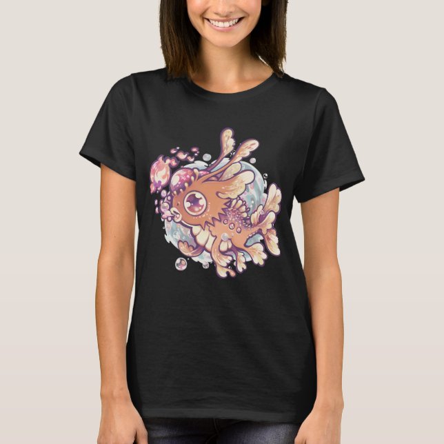 T-shirt Dragon Poisson Rouge (Devant)