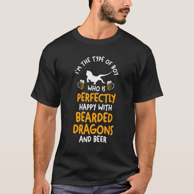 T-shirt Dragon Porté De Bières Mens (Devant)