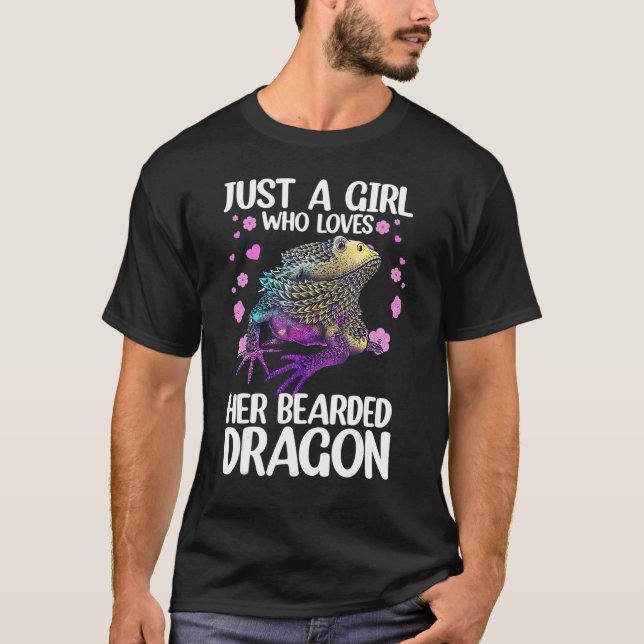 T-shirt Dragon Porté Mignonne Pour Les Femmes Filles Porté (Devant)