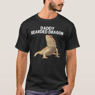 T-shirt Dragon Porté Pour Hommes Papa Lizard Herpétologie