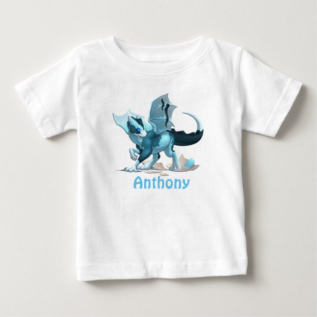 T-shirt / Dragon pour bébé personnalisé (Devant)