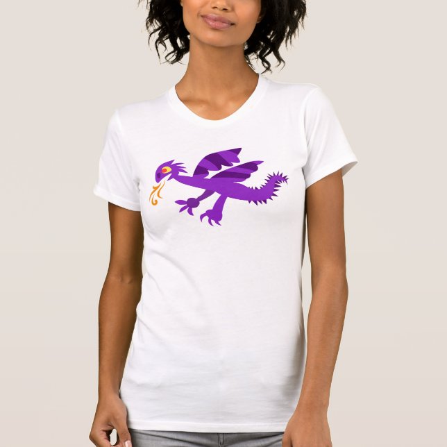 T-shirt Dragon pourpre (adulte) (Devant)