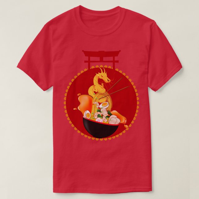 T-shirt Dragon Ramen Bowl (Design devant)