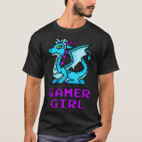 Dragon Retro 8Bit Cool Gamer Girl Cadeau Femme Vid