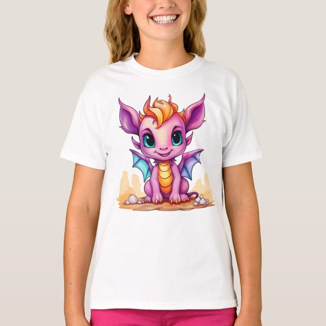 T-Shirt Dragon Rose (Devant)