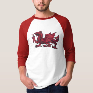 T-SHIRT DRAGON ROUGE