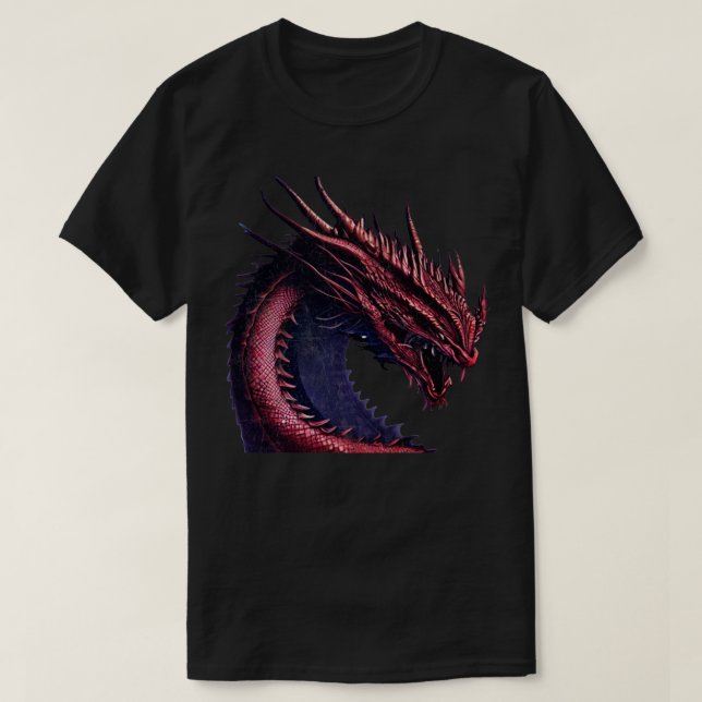 T-shirt Dragon rouge (Design devant)