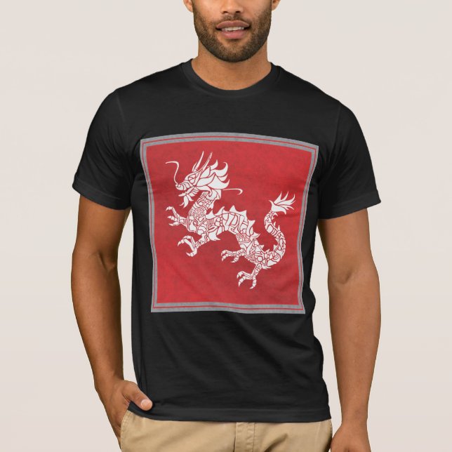 T-shirt dragon rouge (Devant)