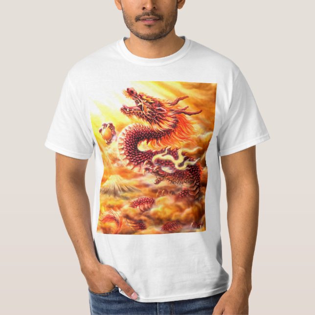 T-shirt Dragon Rouge (Devant)