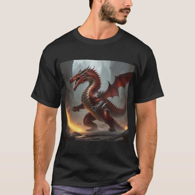 T-shirt Dragon rouge (Devant)