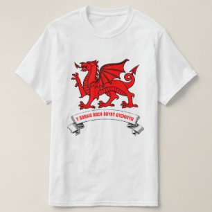 T-shirt Dragon rouge de Gallois avec le slogan