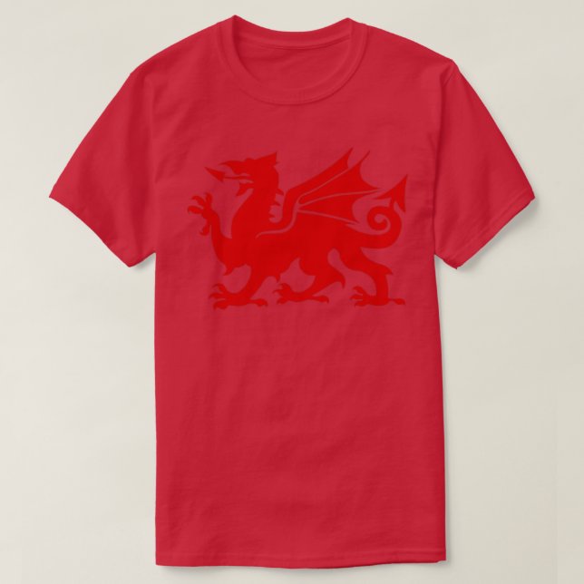 T-shirt Dragon rouge gallois (Design devant)
