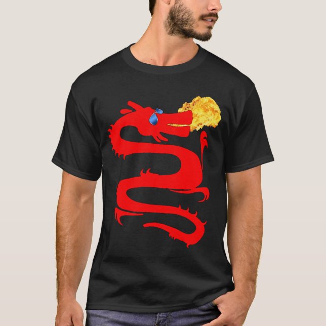 T-shirt Dragon Rouge, Imaginaire, ZKOAG (Devant)