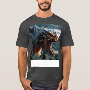 T-shirt Dragon Rouge Yeux nets dents