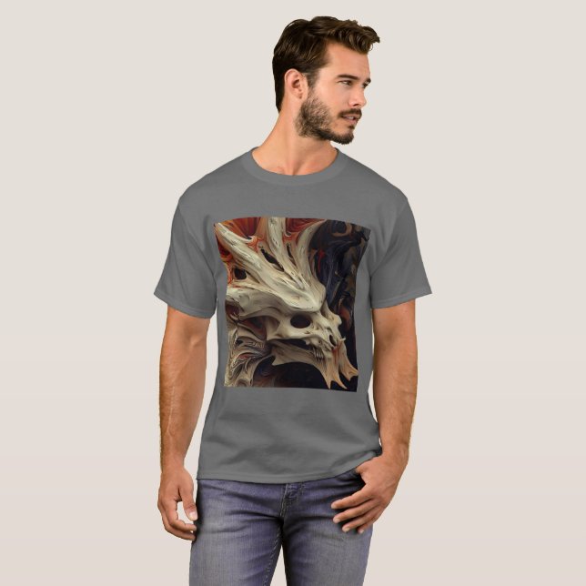 T-Shirt Dragon Skull / Tueur de Dragon (Devant entier)