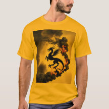 Dragon Smoke Silhouette Or/Chemise Jaune